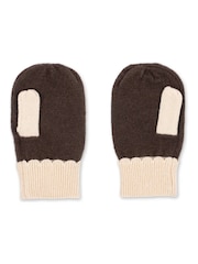 Konges Sløjd Brown Collette Mittens Gloves - Image 2 of 2
