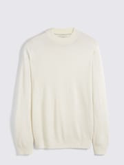 MOSS White Merino Mock Neck Jumper - Image 4 of 5