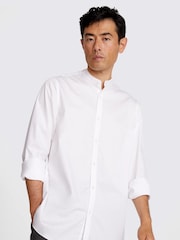MOSS Off White Fine Twill 100% Cotton Shirt - Image 1 of 4