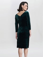 Gina Bacconi Zoe Velvet Wrap Dress - Image 2 of 5