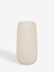Lipsy Cream Ribbed Vase - Image 3 of 4