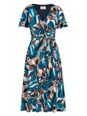 Gina Bacconi Green Eloise Fit And Flare Dress - Image 5 of 5