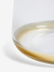 Lipsy Clear Gold Trim Glass Vase - Image 4 of 4