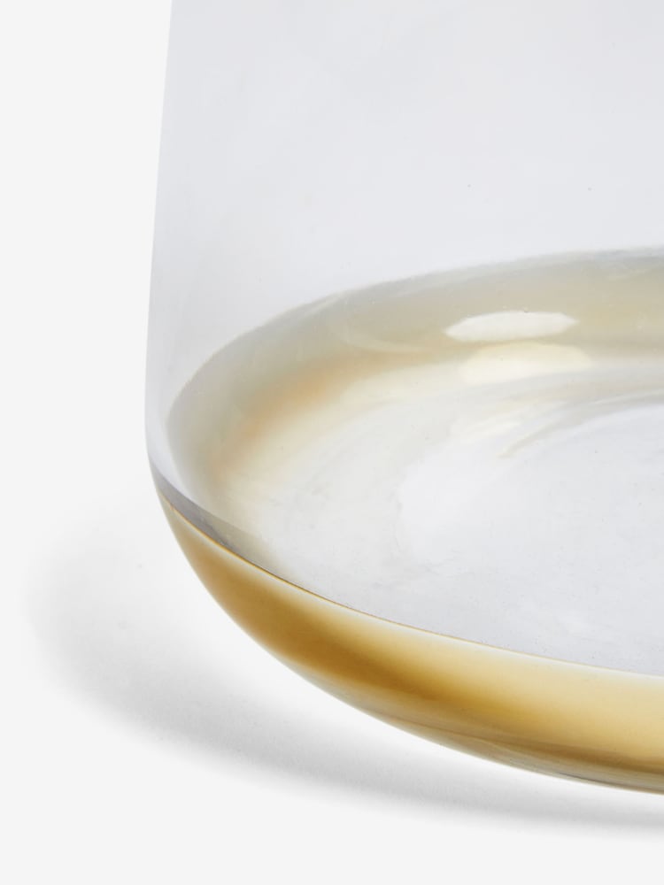 Lipsy Clear Gold Trim Glass Vase - Image 4 of 4