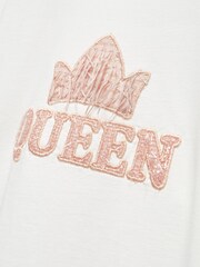 Mango Nude Queen Girls Embroidered Long Sleeved T-Shirt - Image 3 of 3