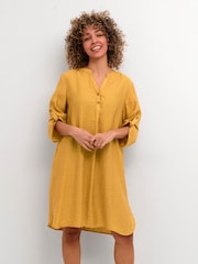 Cream Yellow Wilma Above Knee Length Dress - Image 1 of 6