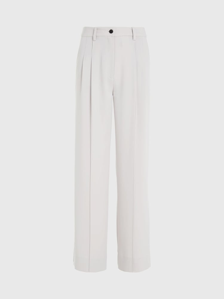 Calvin Klein Grey Wide Trousers - Image 4 of 4