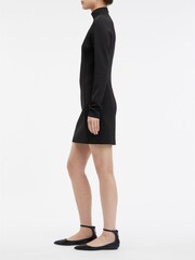 Calvin Klein Black Tech Knit Mini Dress - Image 3 of 5