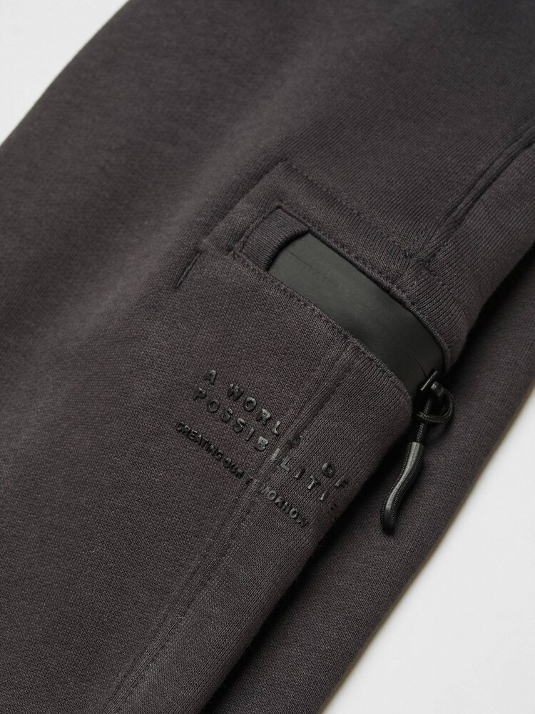 Mango Grey 100% Cotton Joggers Style Trousers - Image 3 of 3 Mango Grey 100% Cotton Joggers Style Trousers - Image 3 of 3