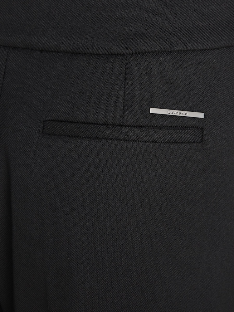 Calvin Klein Black Tailored Wide Leg Trousers - Image 6 of 6