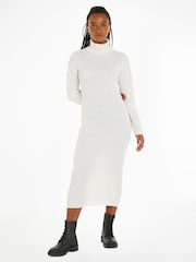 Calvin Klein White Wool Dress - Image 1 of 6