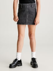 Calvin Klein Jeans Black Denim Skirt - Image 1 of 6