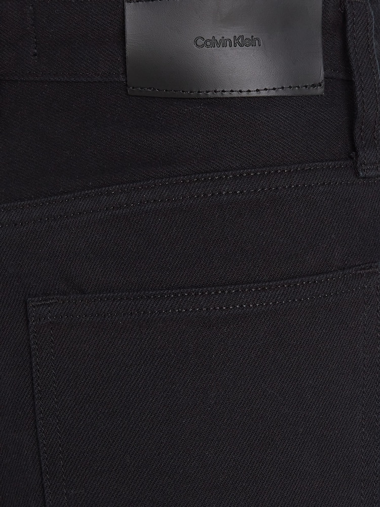 Calvin Klein Black Infinite Wide 100% Cotton Trousers - Image 6 of 6