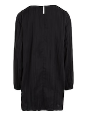 Calvin Klein Jeans Black Festive Plisse Dress - Image 5 of 6