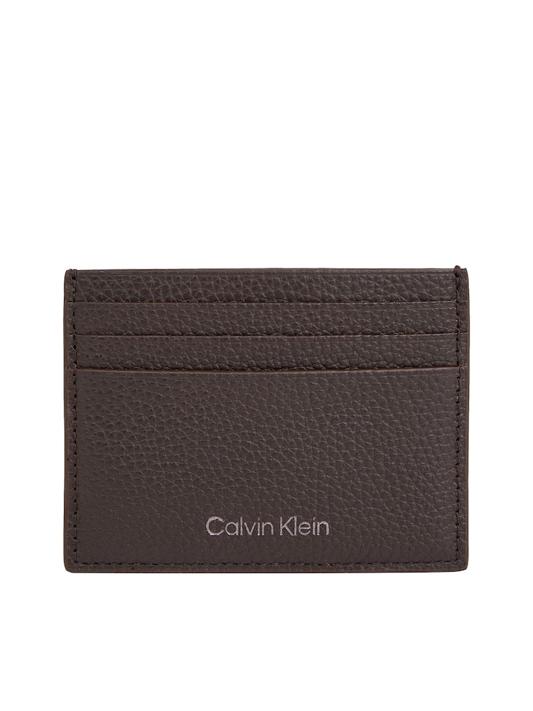 Calvin Klein Brown Warmth Card Holder - Image 1 of 3