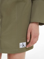 Calvin Klein Jeans Green Soft Shirt Dress - Image 4 of 6