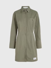 Calvin Klein Jeans Green Soft Shirt Dress - Image 5 of 6