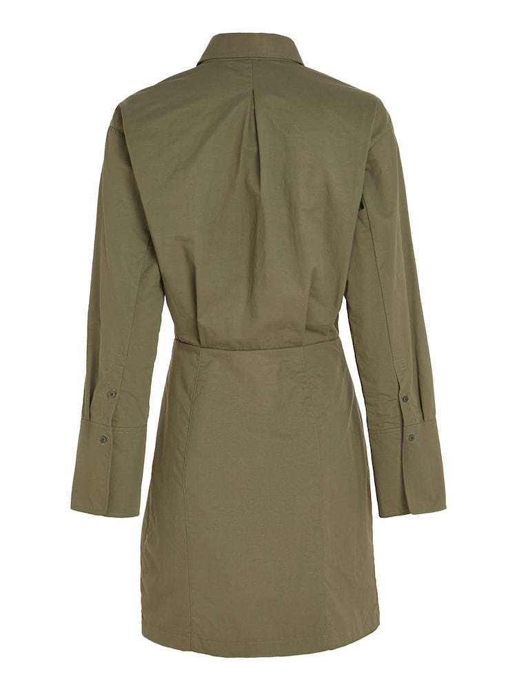 Calvin Klein Jeans Green Soft Shirt Dress - Image 6 of 6