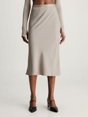 Calvin Klein Grey Midi Skirt - Image 1 of 3