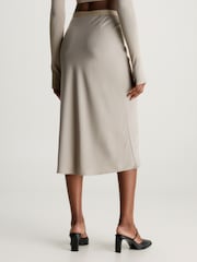 Calvin Klein Grey Midi Skirt - Image 2 of 3