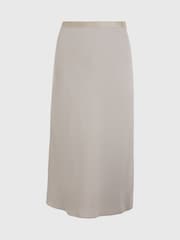 Calvin Klein Grey Midi Skirt - Image 3 of 3