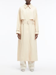 Calvin Klein Cream Wool Blend Straight Dress - Image 1 of 6