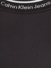 Černé šaty Calvin Klein Jeans s lesklým logem a pruhem - Image 6 of 6