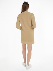 Rochie cu emblemă țesută Pulover Natural din țesătură Calvin Klein Jeans - Image 2 of 6