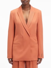 Calvin Klein Brown Wool Blend Blazer - Image 1 of 6