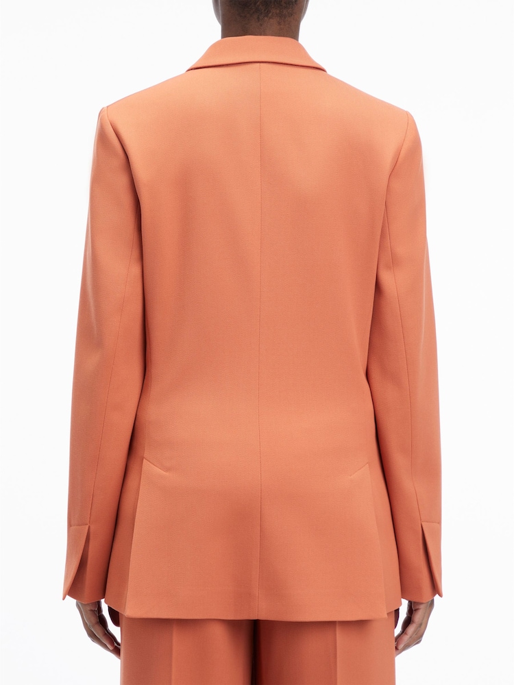 Calvin Klein Brown Wool Blend Blazer - Image 2 of 6