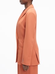 Calvin Klein Brown Wool Blend Blazer - Image 3 of 6
