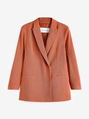 Calvin Klein Brown Wool Blend Blazer - Image 4 of 6