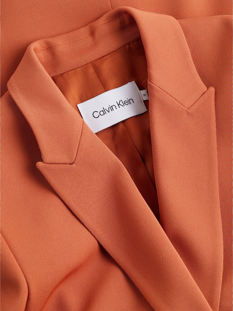 Calvin Klein Brown Wool Blend Blazer - Image 6 of 6