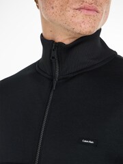 Calvin Klein Black Mix Media Interlock Jacket - Image 3 of 6
