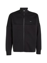 Calvin Klein Black Mix Media Interlock Jacket - Image 4 of 6