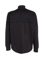 Calvin Klein Black Mix Media Interlock Jacket - Image 5 of 6