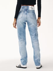 Calvin Klein Jeans Blue Authentic Slim 100% Cotton Jeans - Image 2 of 7