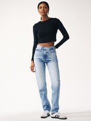 Calvin Klein Jeans Blue Authentic Slim 100% Cotton Jeans - Image 3 of 7