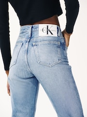 Calvin Klein Jeans Blue Authentic Slim 100% Cotton Jeans - Image 5 of 7