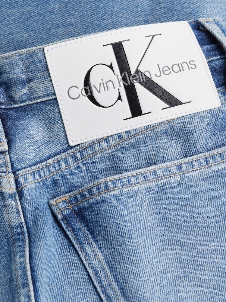 Calvin Klein Jeans Blue Authentic Slim 100% Cotton Jeans - Image 7 of 7