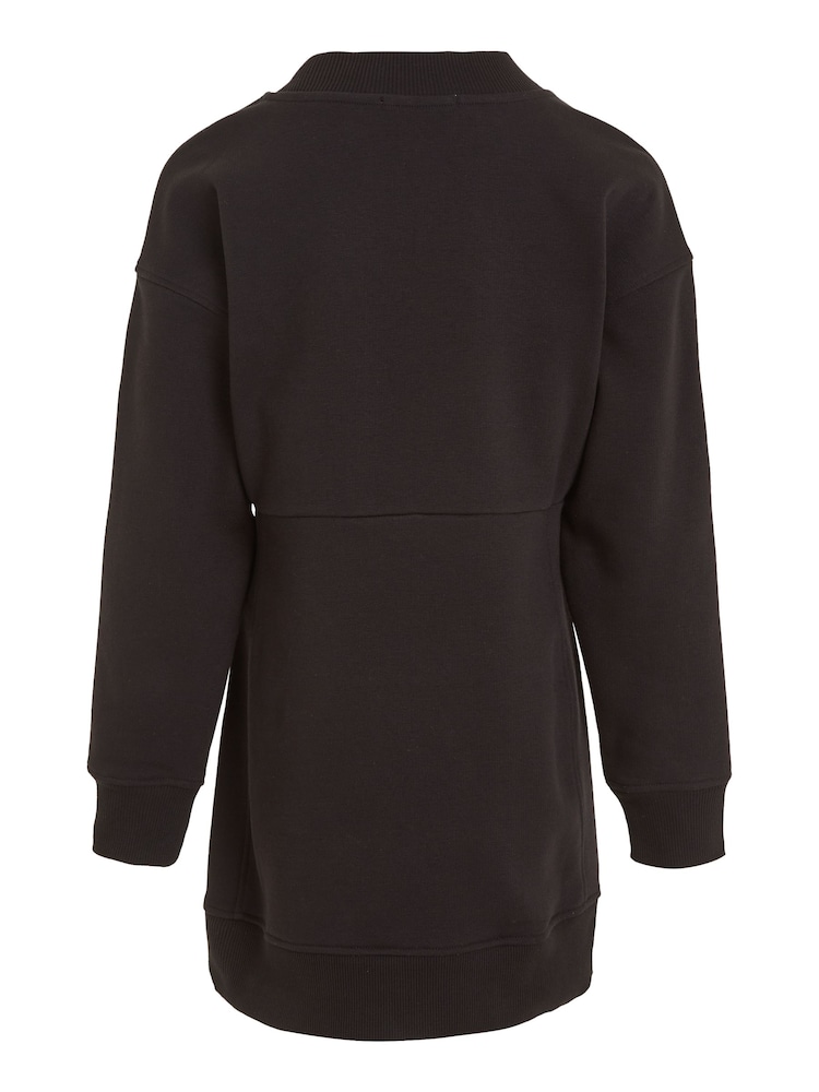 Calvin Klein Jeans Metallic Monogram Sweat Black Dress - Image 6 of 6 Calvin Klein Jeans Metallic Monogram Sweat Black Dress - Image 6 of 6