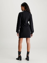 Calvin Klein Jeans Wrap Sweater Black Dress - Image 2 of 5