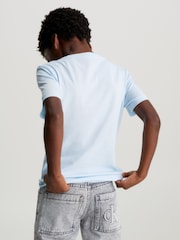 Calvin Klein Jeans modra monogram 100% bombaž majica 2 Pack - Slika 3 iz 5