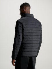 Calvin Klein Black Crinkle Quilt Jacket - Image 2 of 6