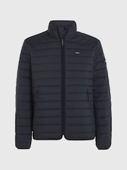 Calvin Klein Black Crinkle Quilt Jacket - Image 6 of 6