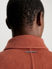 Calvin Klein Brown Wool Belted Wrap Coat - Image 4 of 4