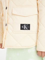 Calvin Klein Jeans Cream Quilted Jacket - Image 3 of 6