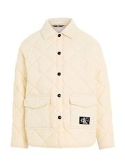 Calvin Klein Jeans Cream Quilted Jacket - Image 5 of 6