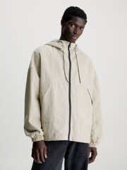 Calvin Klein Jeans Grey Seasonal Windbreaker Jacket - Image 1 of 5