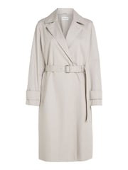 Calvin Klein Grey Essential Trench Coat - Image 4 of 6